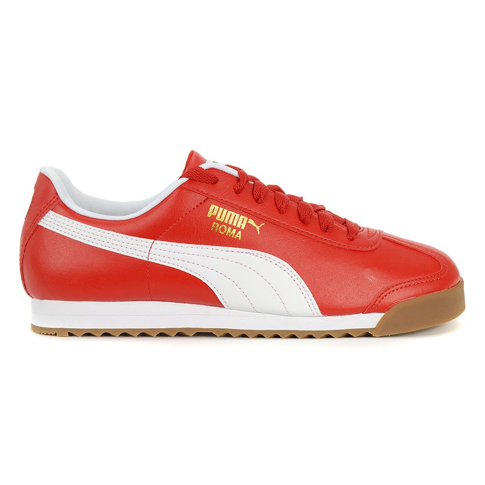 puma white and red