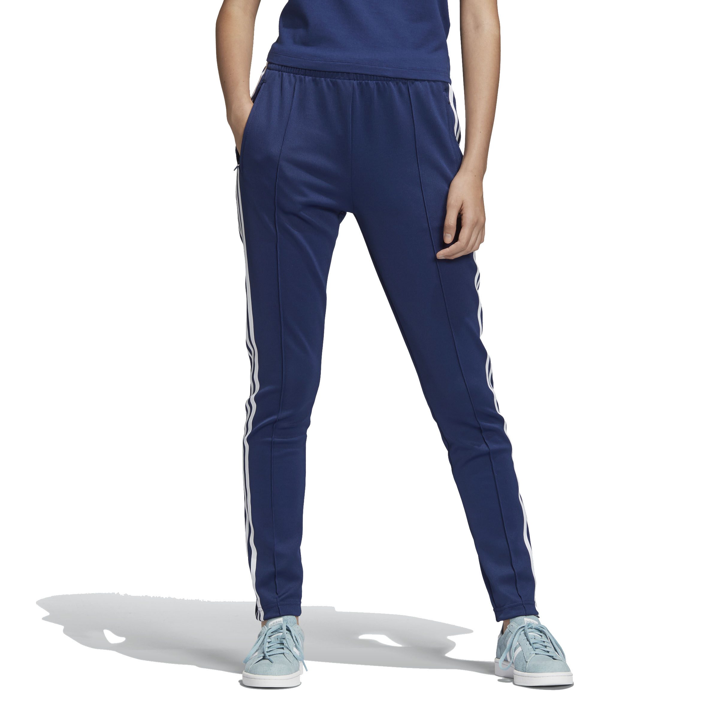 adidas track pants womens blue